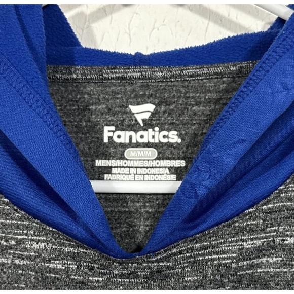 Men’s Medium Fanatics Golden State Warriors Pullover Hoodie Gray And Blue - Picture 3 of 4
